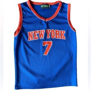 Victory New York Knicks Orange and Blue Kids Jersey Size 14/16